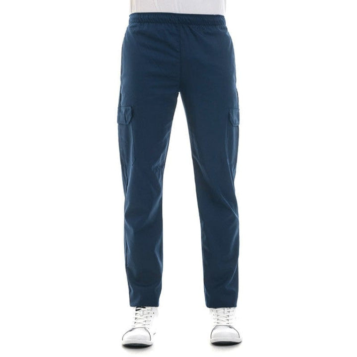 Navy Blue Kitchen Pants with Side Pockets - MANELLI -  by Manelli | MANELLI``