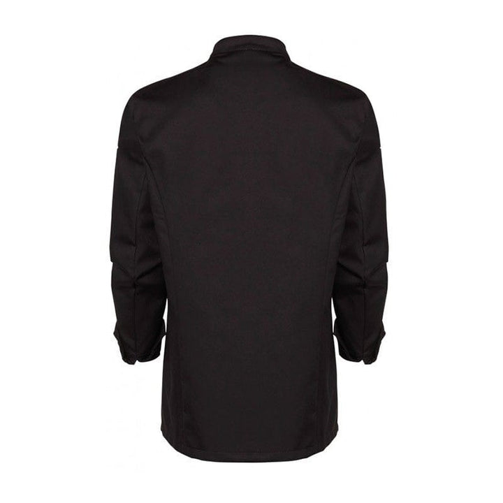 Women Black Kitchen Coat with Kimono Collar  - MOLINEL -  by Molinel | MANELLI``