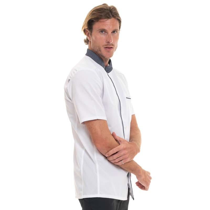 ABAX Denim Short Sleeve Kitchen Coat - ROBUR -  by Robur | MANELLI``