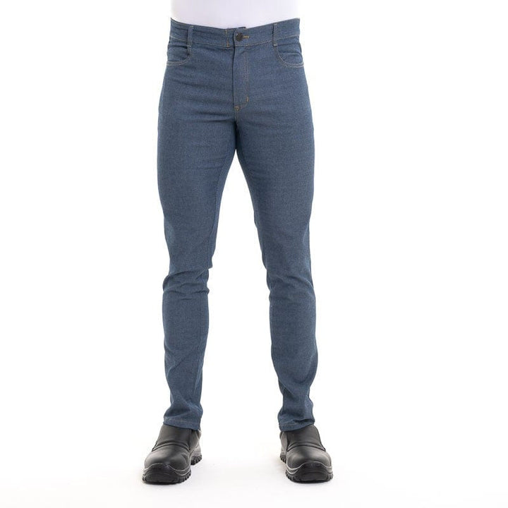 Austin Denim Kitchen Pants Cotton Stretch - ROBUR -  by Robur | MANELLI``