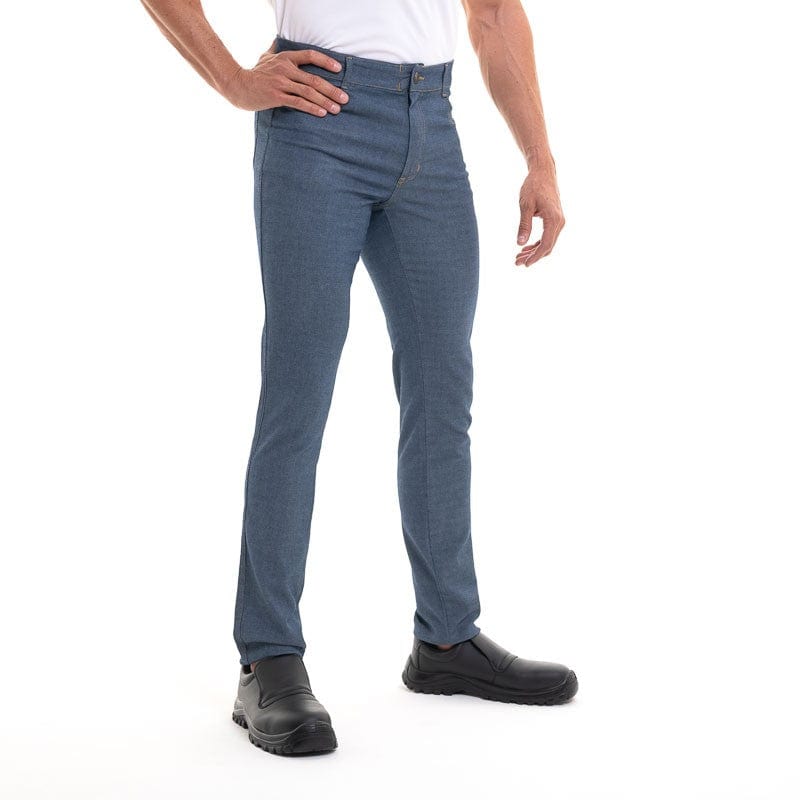 Austin Denim Kitchen Pants Cotton Stretch - ROBUR -  by Robur | MANELLI``