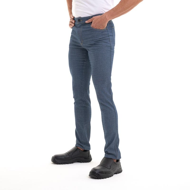 Austin Denim Kitchen Pants Cotton Stretch - ROBUR -  by Robur | MANELLI``