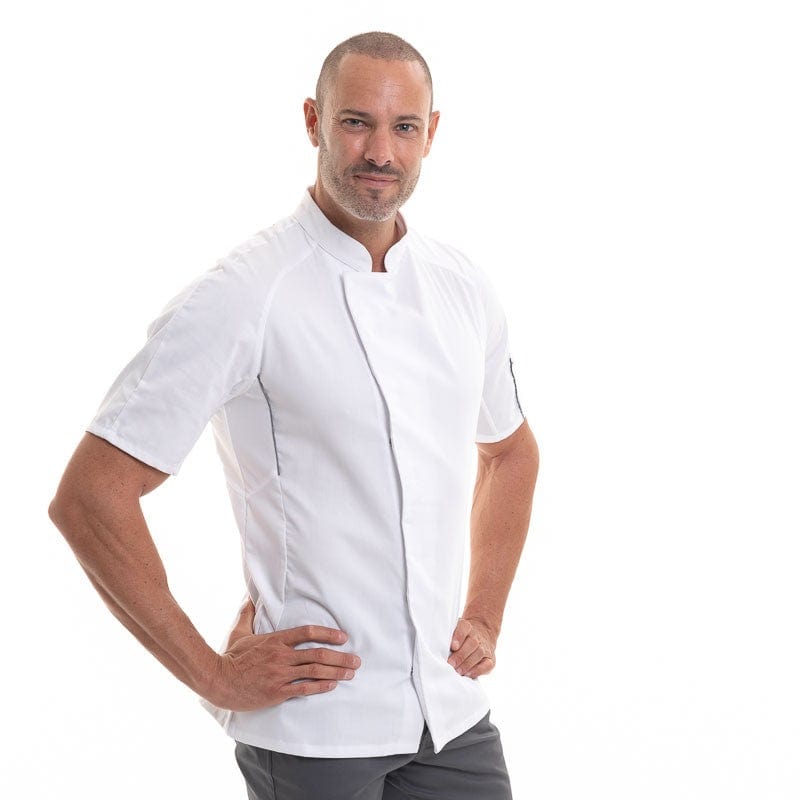 Benak Short Sleeve Kitchen Coat 37.5 technology - ROBUR -  by Robur | MANELLI``