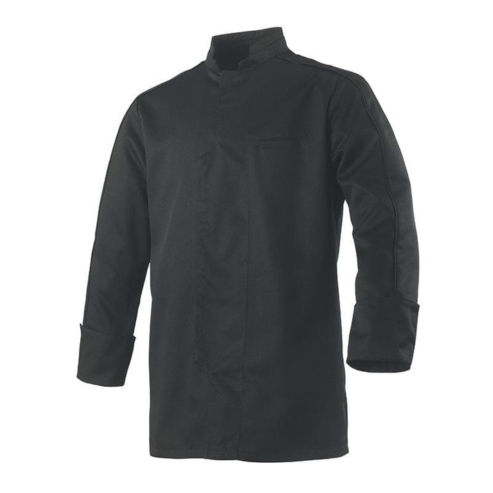 Bergame Black Long Sleeve Chef Coat - ROBUR -  by Robur | MANELLI``