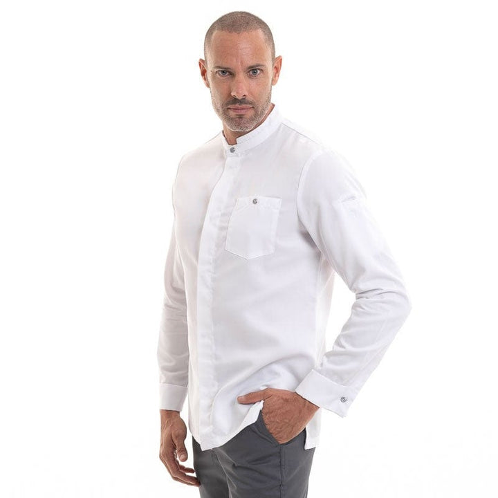 Berto White Long Sleeve Chef Coat - ROBUR -  by Robur | MANELLI``