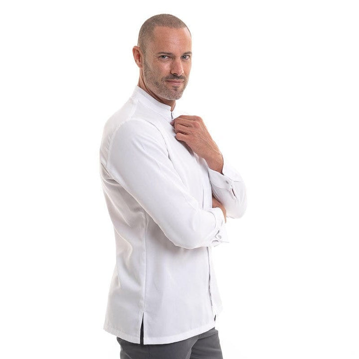 Berto White Long Sleeve Chef Coat - ROBUR -  by Robur | MANELLI``