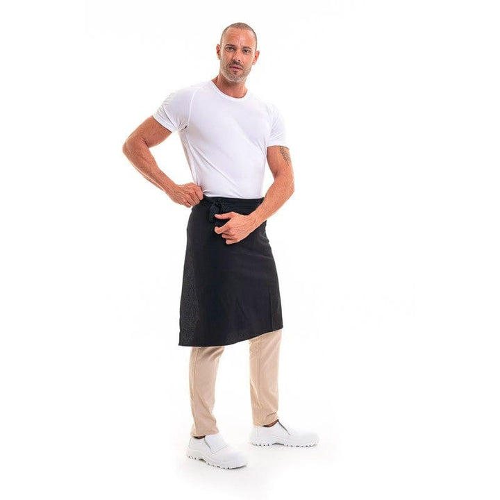 Black Half Chef Apron Coton Phoenix - ROBUR -  by Robur | MANELLI``