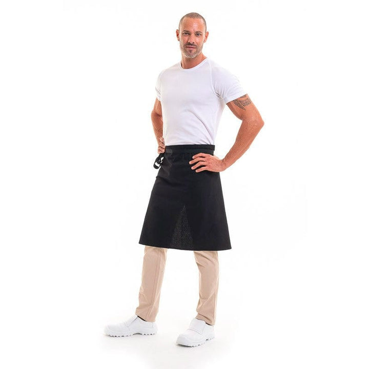 Black Half Chef Apron Coton Phoenix - ROBUR -  by Robur | MANELLI``