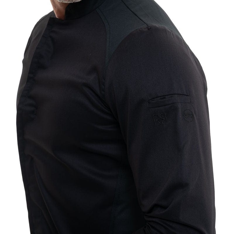 Black Long Sleeve Chef Coat Broto - ROBUR -  by Robur | MANELLI``