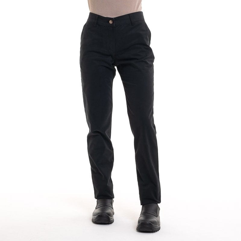 Black Soft Touch Pants for Women Cotton Stretch - Chiara - ROBUR -  by Robur | MANELLI``