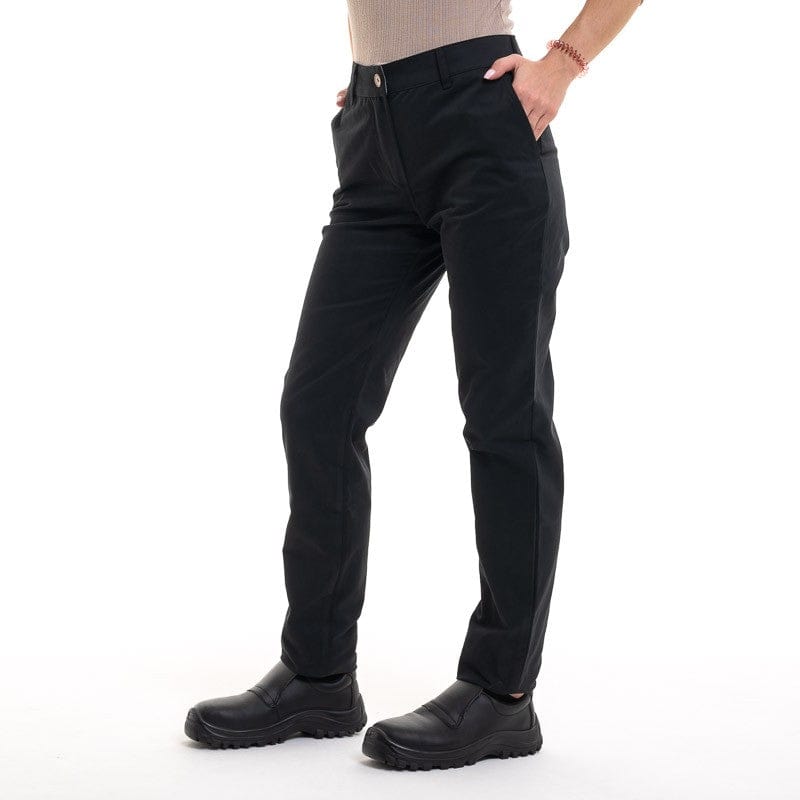 Black Soft Touch Pants for Women Cotton Stretch - Chiara - ROBUR -  by Robur | MANELLI``