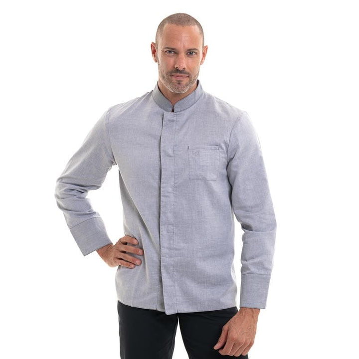 Cardiff Gray Reversible Chef Coat - ROBUR -  by Robur | MANELLI``