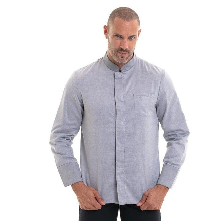 Cardiff Gray Reversible Chef Coat - ROBUR -  by Robur | MANELLI``