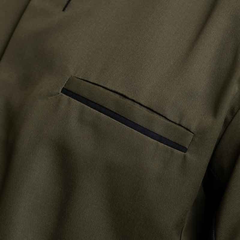 DUNES Olive/Black Short Sleeve Kitchen Coat - ROBUR -  by Robur | MANELLI``