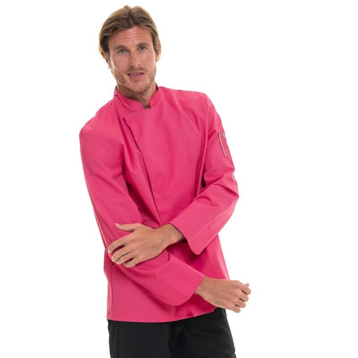 Fuschia Long Sleeve Chef Coat Nero - ROBUR -  by Robur | MANELLI``