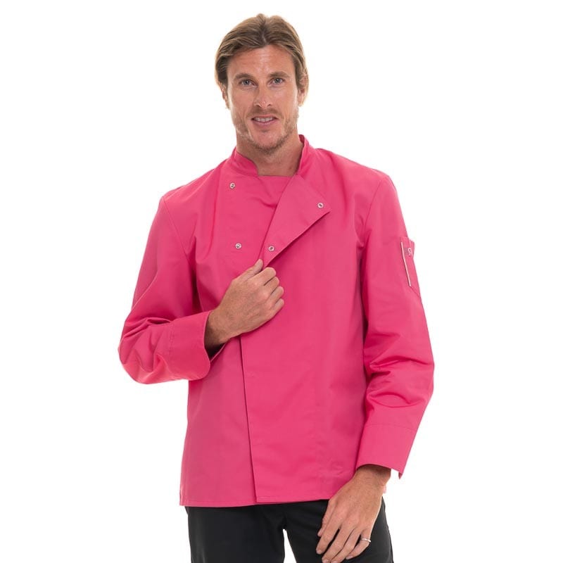 Fuschia Long Sleeve Chef Coat Nero - ROBUR -  by Robur | MANELLI``