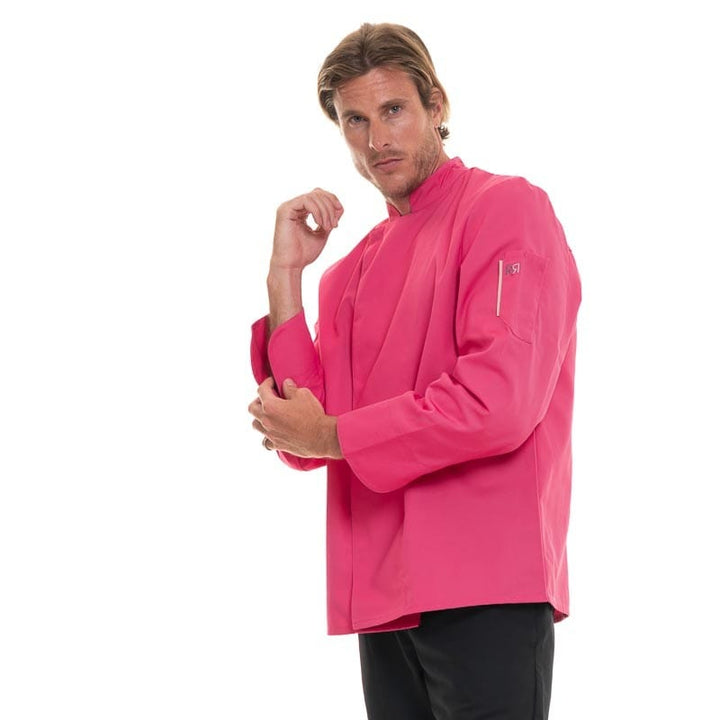 Fuschia Long Sleeve Chef Coat Nero - ROBUR -  by Robur | MANELLI``