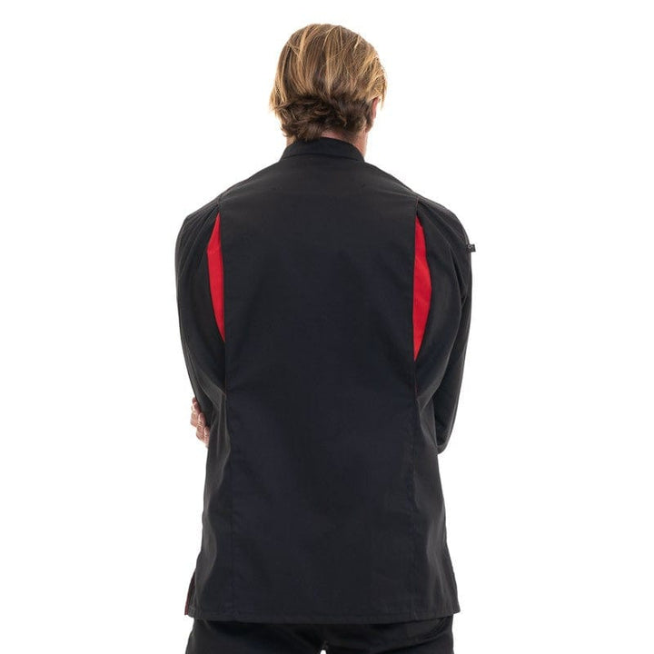 Men's Black Long Sleeve Chef's Coat Boko - ROBUR -  by Robur | MANELLI``