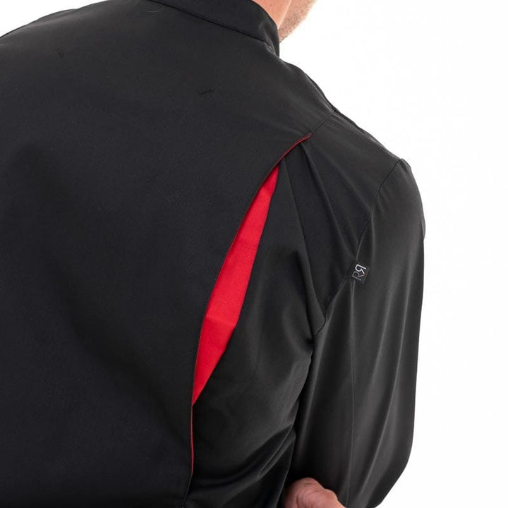 Men's Black Long Sleeve Chef's Coat Boko - ROBUR -  by Robur | MANELLI``