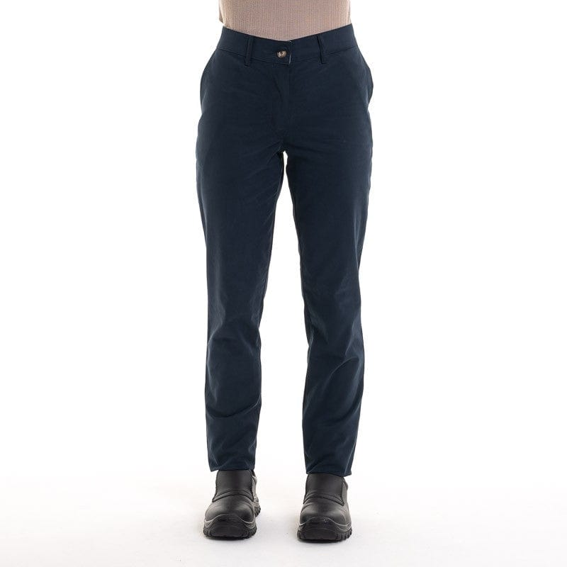 Navy Peach Skin Chinos for Women Cotton Stretch Chiara - ROBUR -  by Robur | MANELLI``