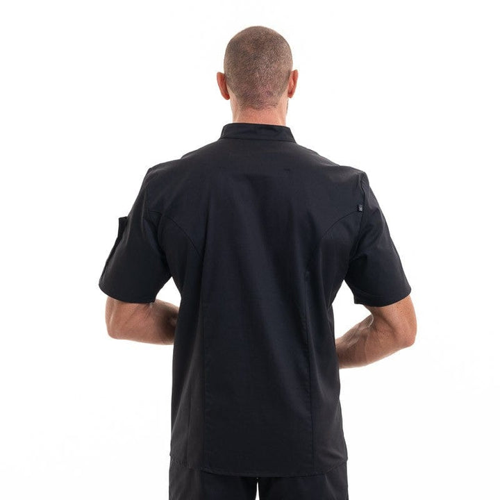 Nero Black Short Sleeve Pastry Chef Coat - ROBUR -  by Robur | MANELLI``