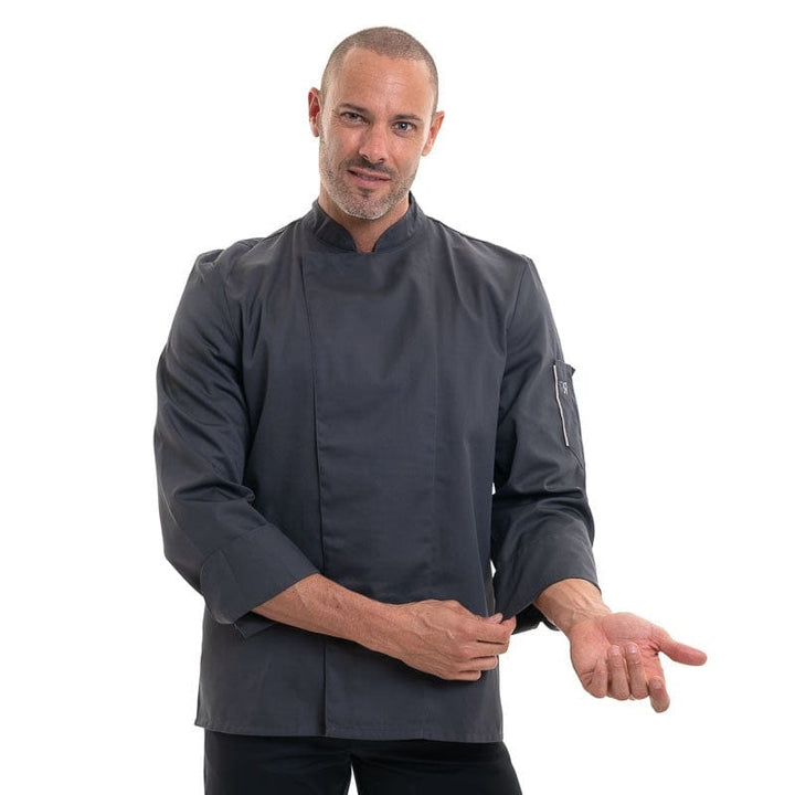 Nero Gray Chef Coat Long Sleeves - ROBUR -  by Robur | MANELLI``