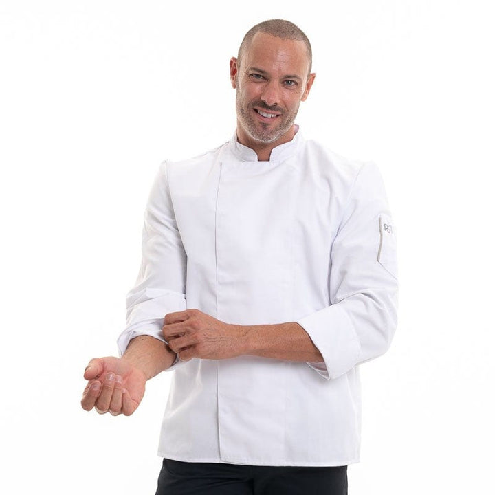 Nero Long Sleeve White Chef Coat - ROBUR -  by Robur | MANELLI``