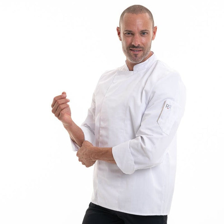 Nero Long Sleeve White Chef Coat - ROBUR -  by Robur | MANELLI``