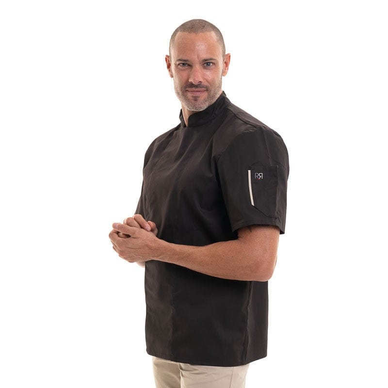 Nero Short Sleeve Chef Coat Mocha - ROBUR -  by Robur | MANELLI``