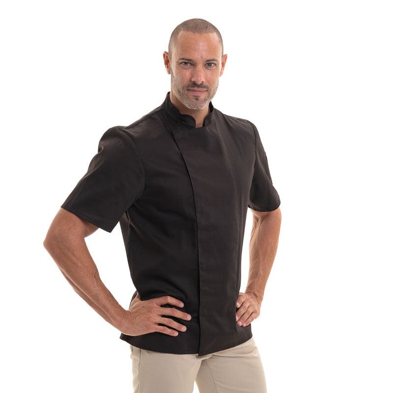 Nero Short Sleeve Chef Coat Mocha - ROBUR -  by Robur | MANELLI``