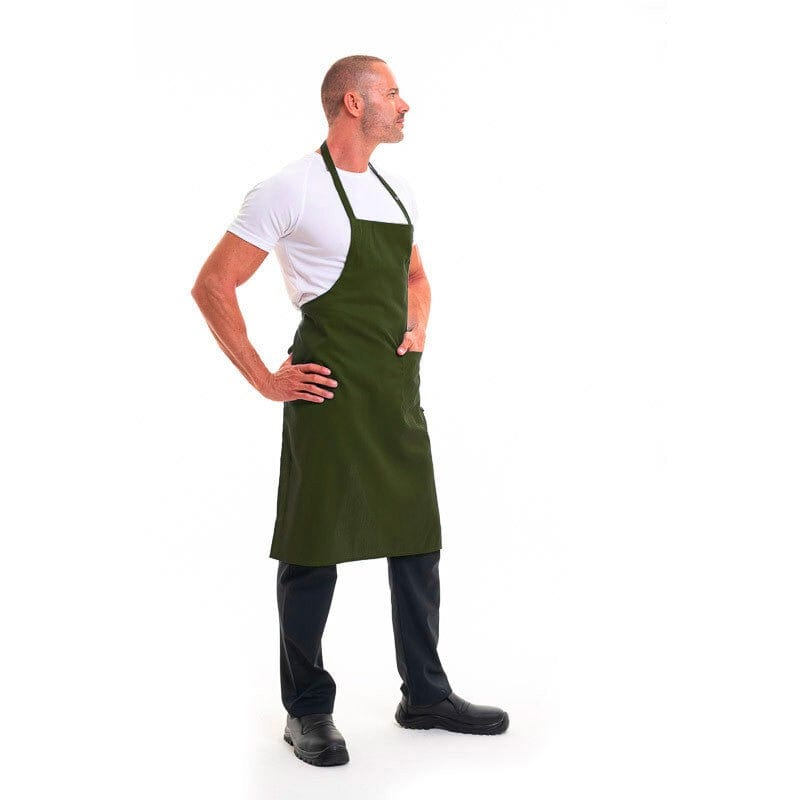 Dax Olive Unisex Kitchen Apron - ROBUR -  by Robur | MANELLI | Apron with pocket