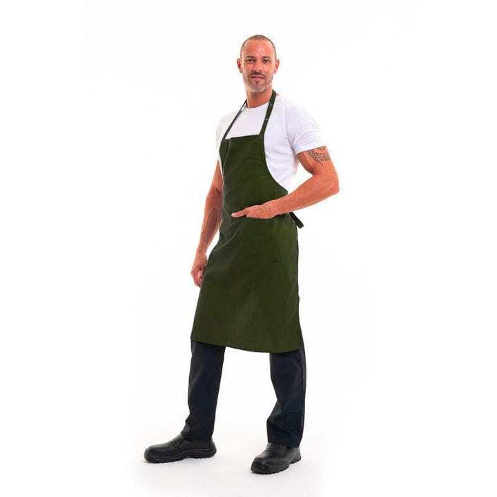 Dax Olive Unisex Kitchen Apron - ROBUR -  by Robur | MANELLI | Olive Apron