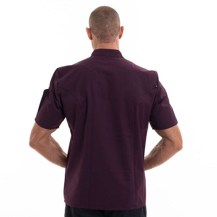 Plum Short Sleeves Chef Coat Nero - ROBUR -  by Robur | MANELLI``