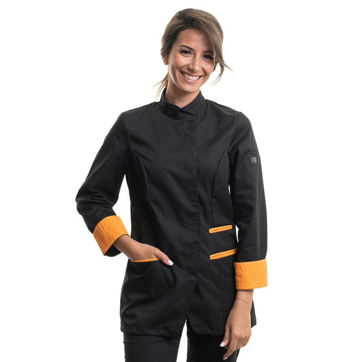 RIA Long Sleeve Kitchen Coat Black Melon - ROBUR -  by Robur | MANELLI``