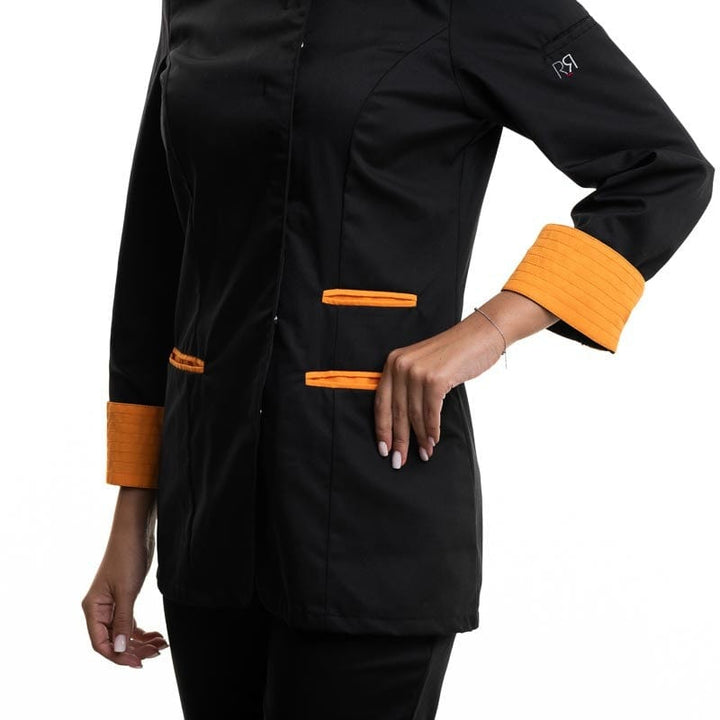 RIA Long Sleeve Kitchen Coat Black Melon - ROBUR -  by Robur | MANELLI``