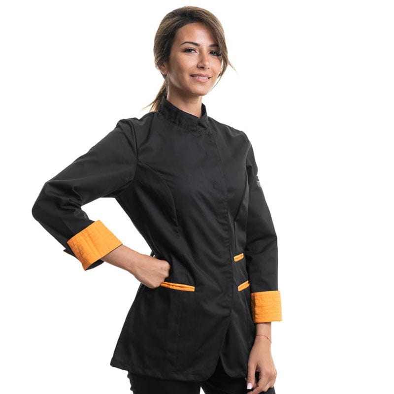 RIA Long Sleeve Kitchen Coat Black Melon - ROBUR -  by Robur | MANELLI``