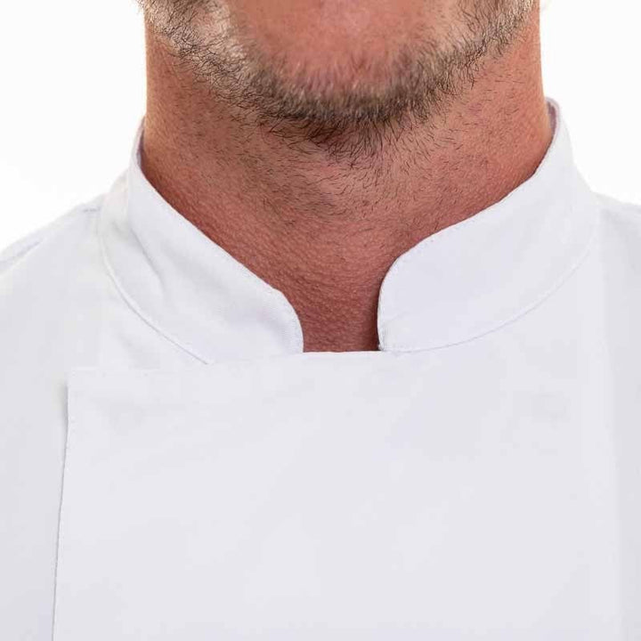 Short Sleeve White Kitchen Coat - ENERGY- ROBUR -  by Robur | MANELLI``