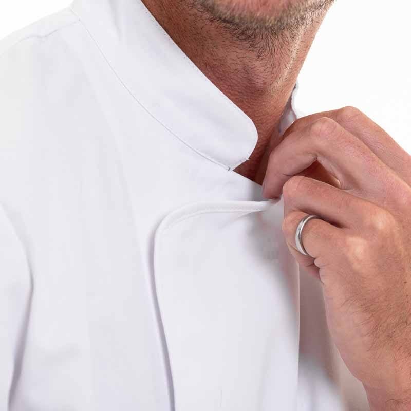 Short Sleeve White Kitchen Coat - ENERGY- ROBUR -  by Robur | MANELLI``