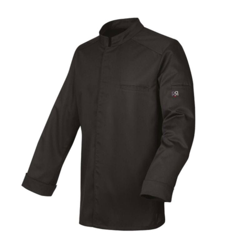 Abax Unisex Black Long Sleeve Kitchen Coat - ROBUR -  by Robur | MANELLI``