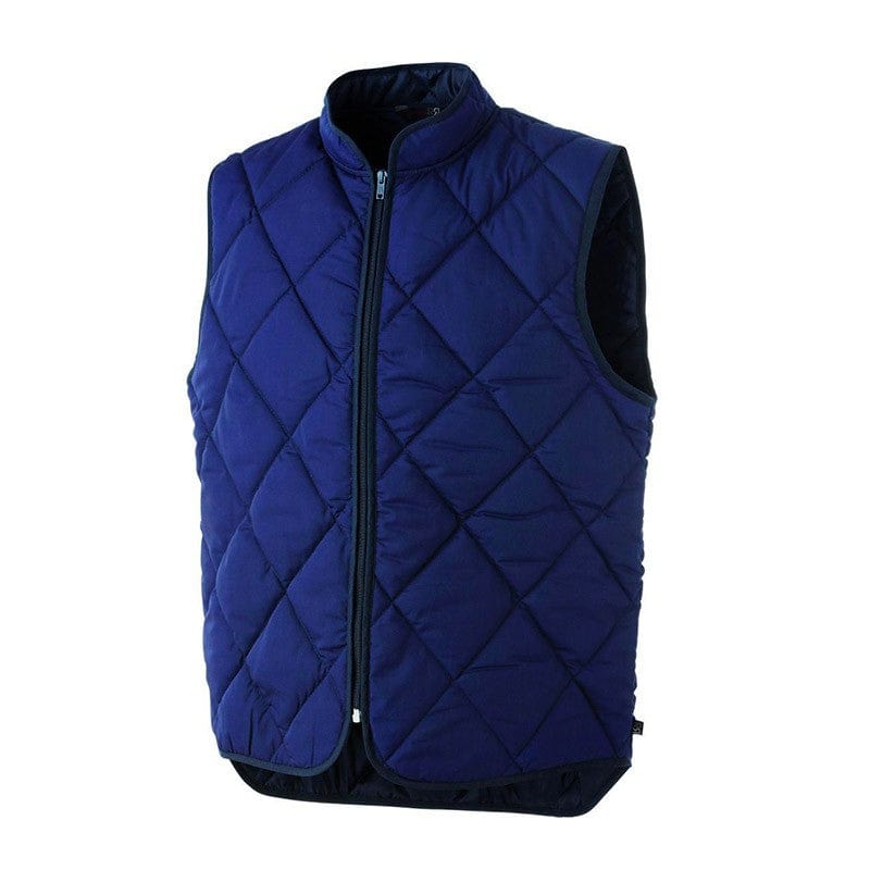 Ulisse Navy Blue Quilted Anti-Cold Vest - ROBUR -  by Robur | MANELLI``