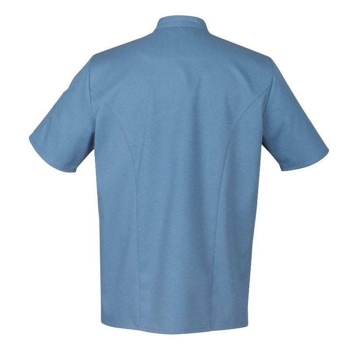 Unisex Blue Short Sleeve Chef's Coat Harti - ROBUR -  by Robur | MANELLI``