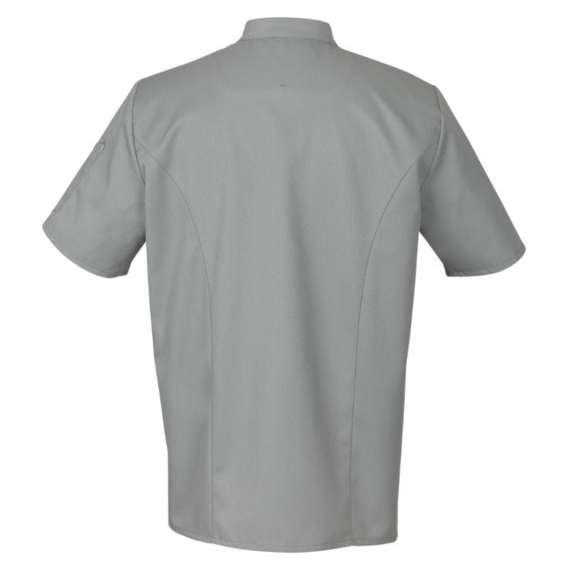 Unisex Gray Short Sleeve Chef's Coat Harti - ROBUR -  by Robur | MANELLI``