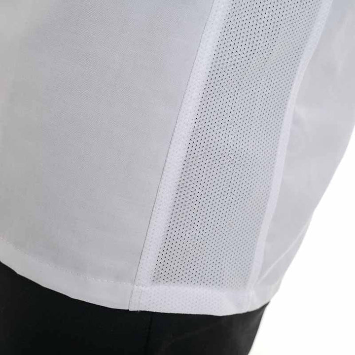 White and Black Short Sleeve Kitchen Coat Energy - ROBUR -  by Robur | MANELLI``