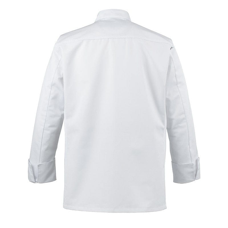 White Breathable Long Sleeve Chef Coat Abax - ROBUR -  by Robur | MANELLI``