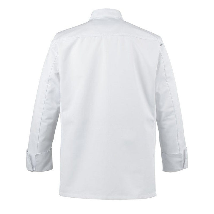 White Breathable Long Sleeve Chef Coat Abax - ROBUR -  by Robur | MANELLI``