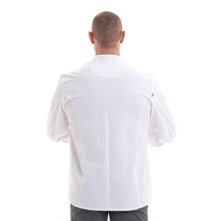 White Chef Coat Long Sleeve Inox - ROBUR -  by Robur | MANELLI``