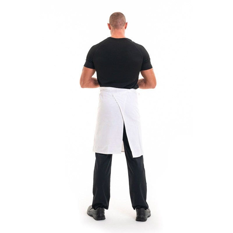 White Half Chef Apron Coton 23.62 inch - ROBUR -  by Robur | MANELLI``