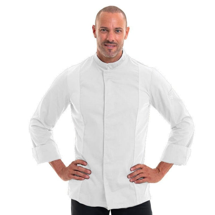 White Long Sleeve Chef Coat Siaka - ROBUR -  by Robur | MANELLI``