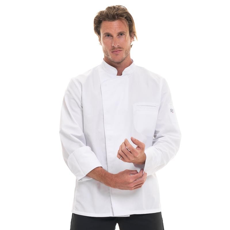 White Long Sleeve Kitchen Coat Energy - ROBUR -  by Robur | MANELLI``