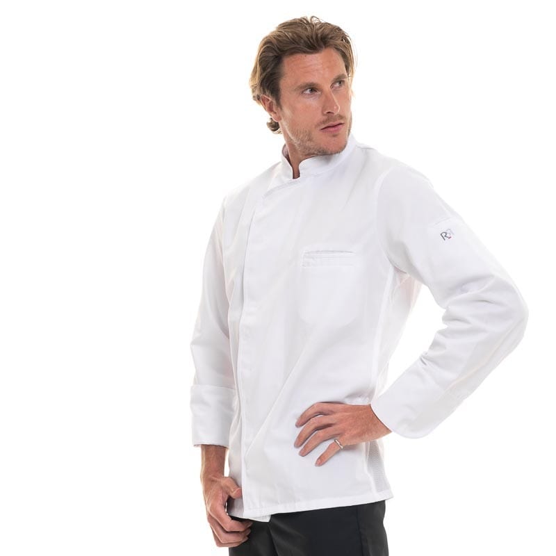 White Long Sleeve Kitchen Coat Energy - ROBUR -  by Robur | MANELLI``